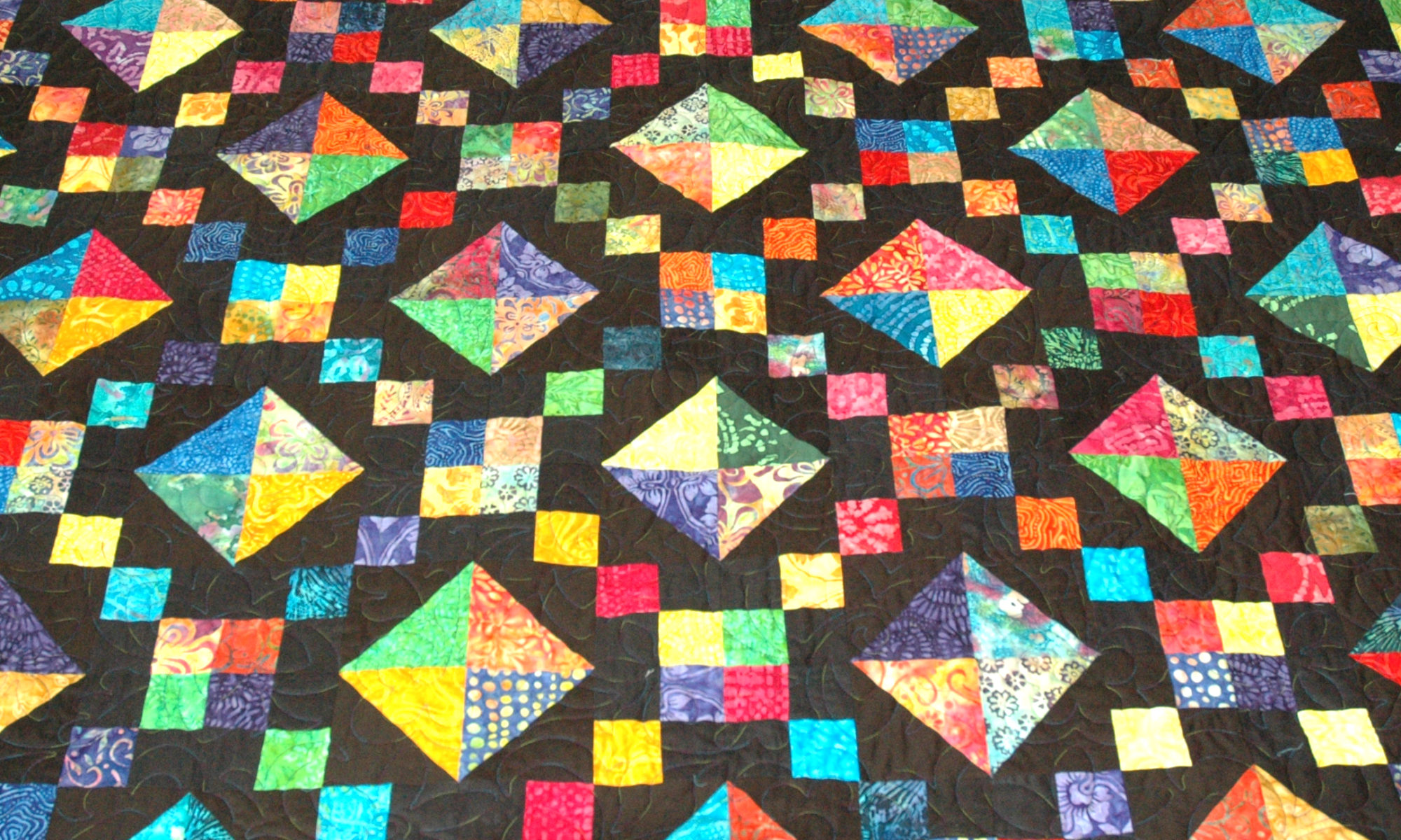 Rainbow Batiks Quilt